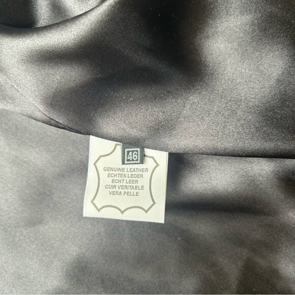 Bigardini Ruched Ruffles Leather Jacket - Picture 11 of 14